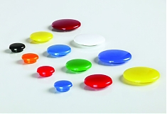 Разноцветные круглые магниты 20 мм, 10 шт